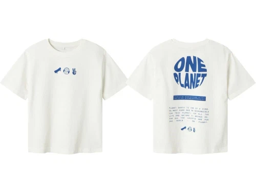 Name It cloud dancer/limoges printet t-shirt